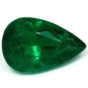 Szmaragd 1,14 ct, zielony, szlif gruszka