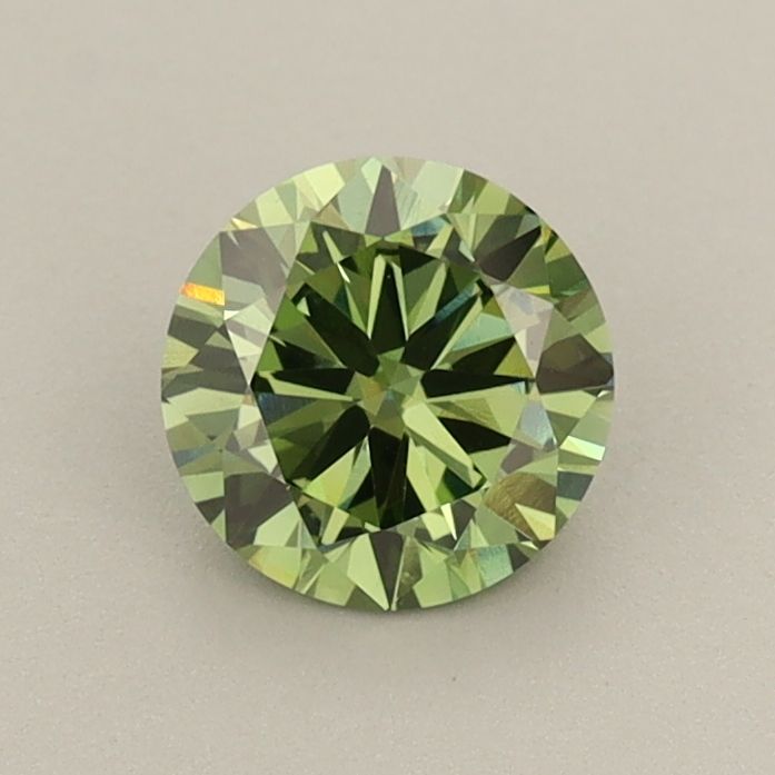 0.69 CT Fancy Vivid Green ROUND