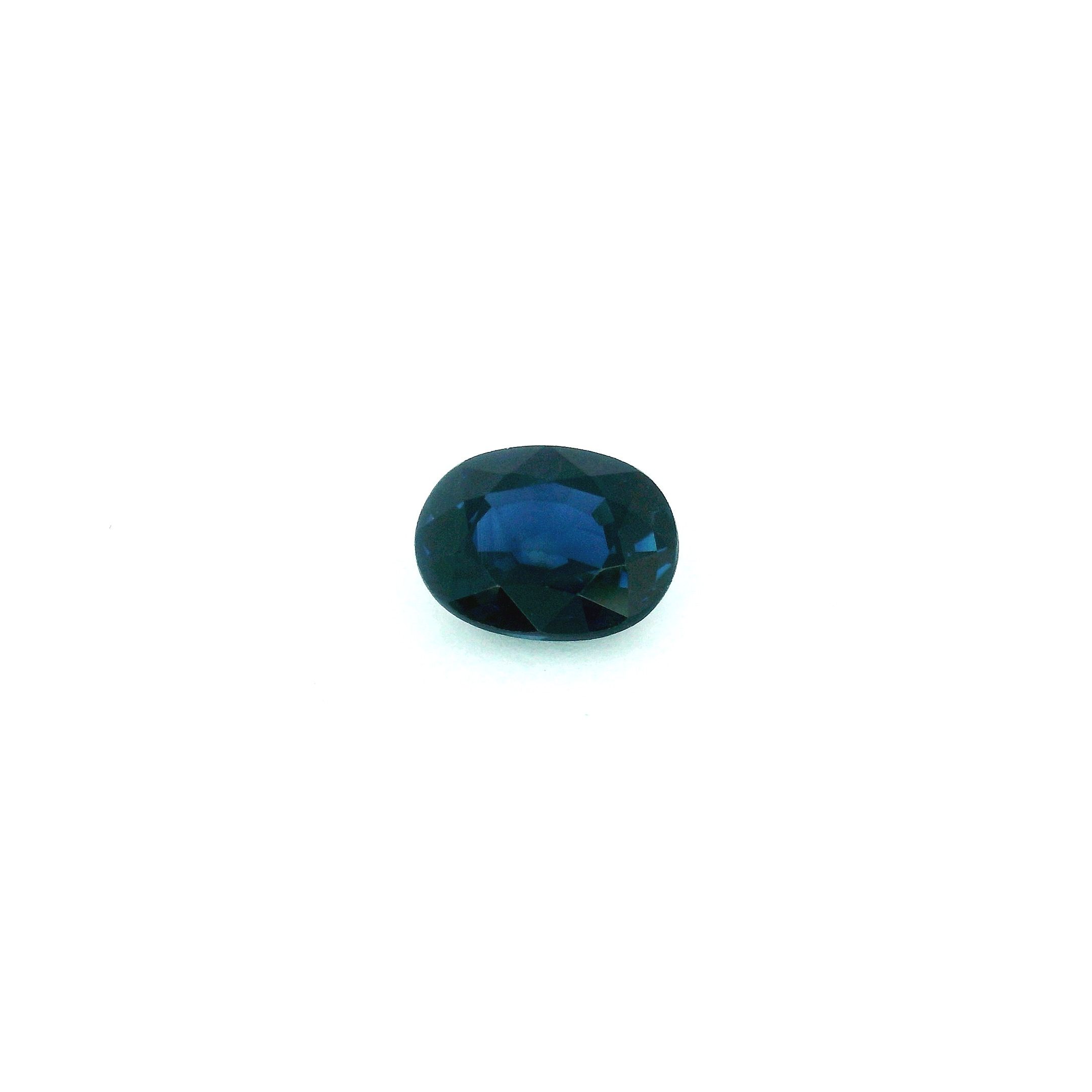 Szafir 1,69 ct, niebieski, szlif owalny