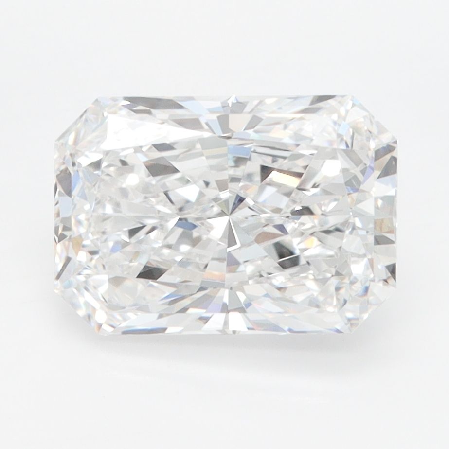 2.51-carat radiant diamond with D color, null cut, and VVS1 clarity.