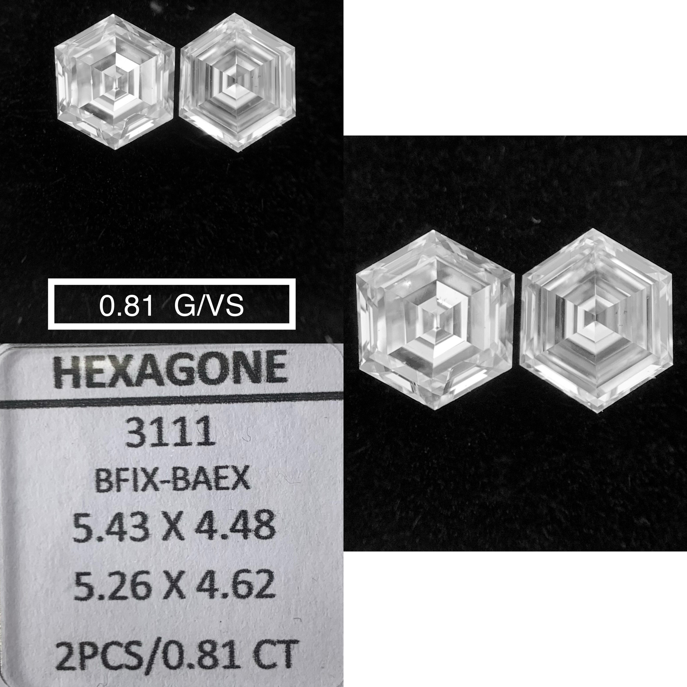 Prírodný diamant hexagonal,...