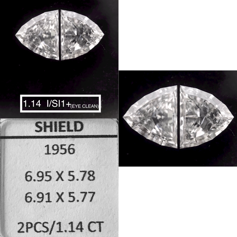 Prírodný diamant štít, SI1,...