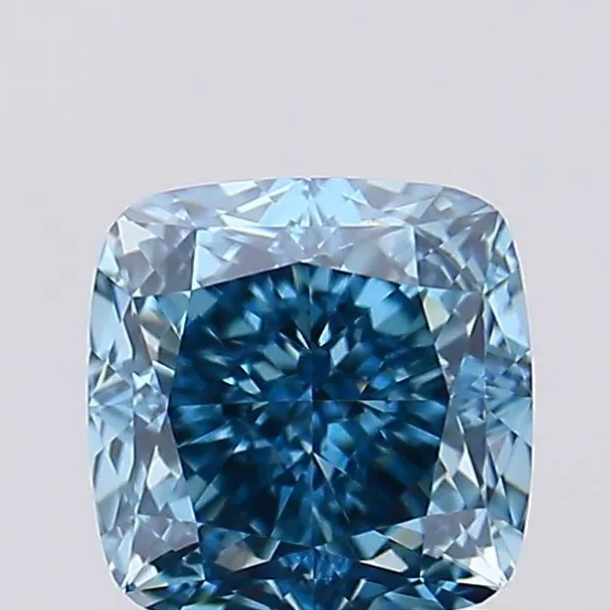 1.1 CT Fancy Vivid Blue CUSHION MODIFIED