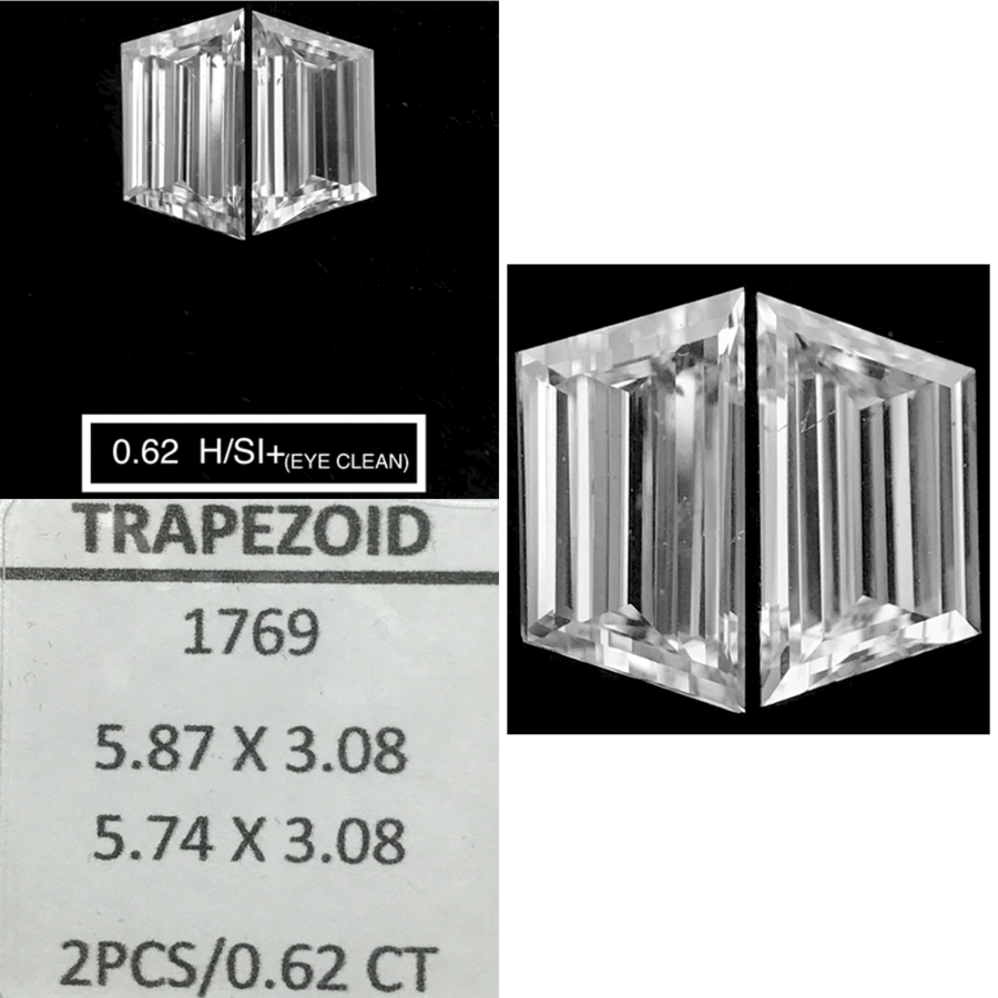 Prírodný diamant trapezoid,...