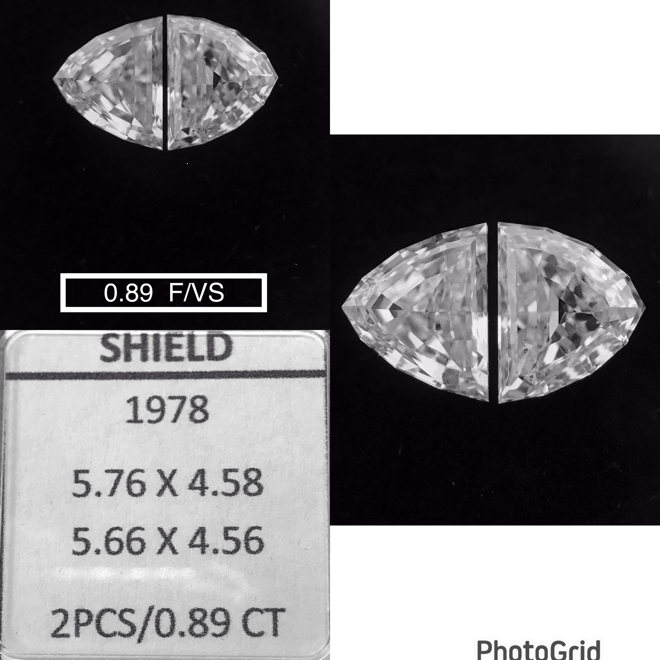 Prírodný diamant štít, VS1,...