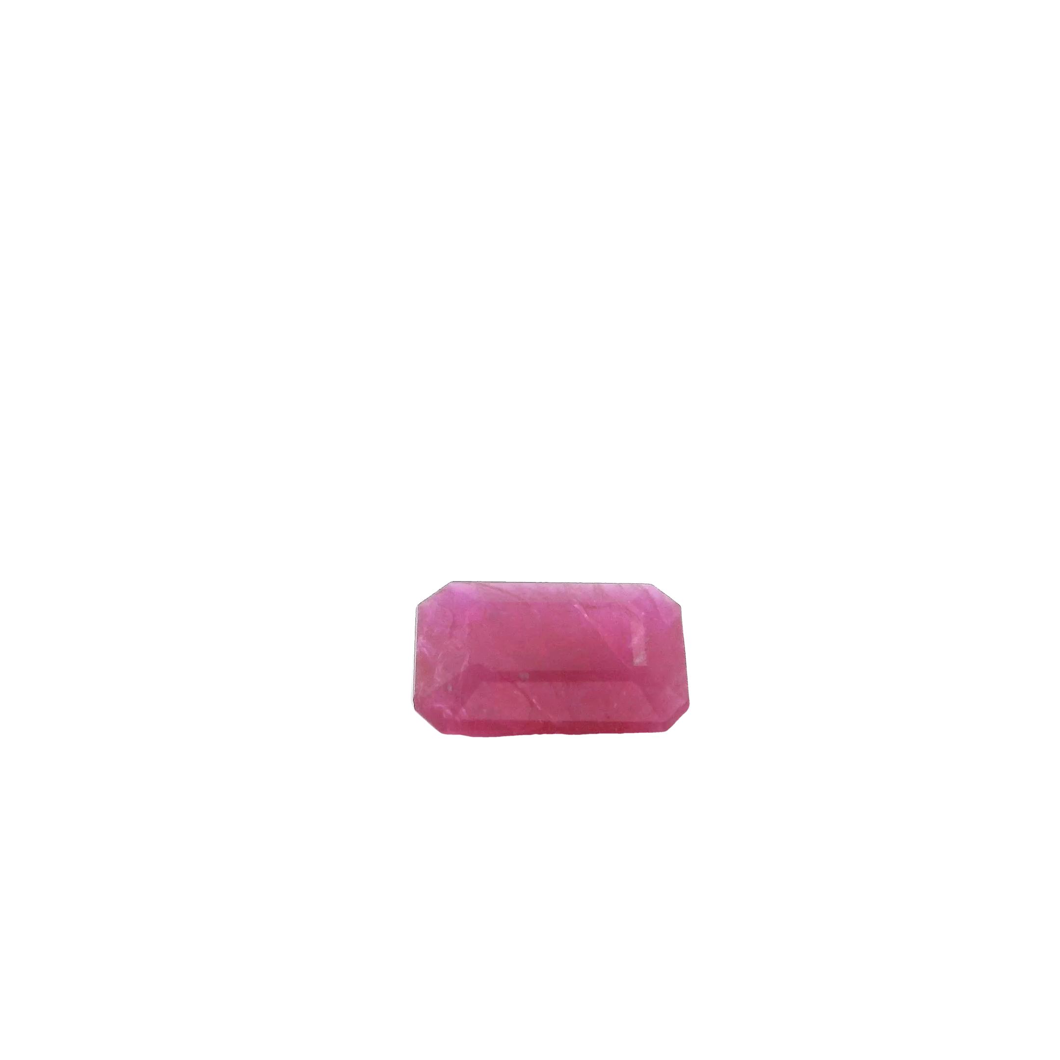RUBY FACETED 0.84ct RED DEEP RED MI MOZAMBIQUE HEATED