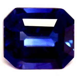 Szafir 2,14 ct, niebieski, szlif szmaragdowy