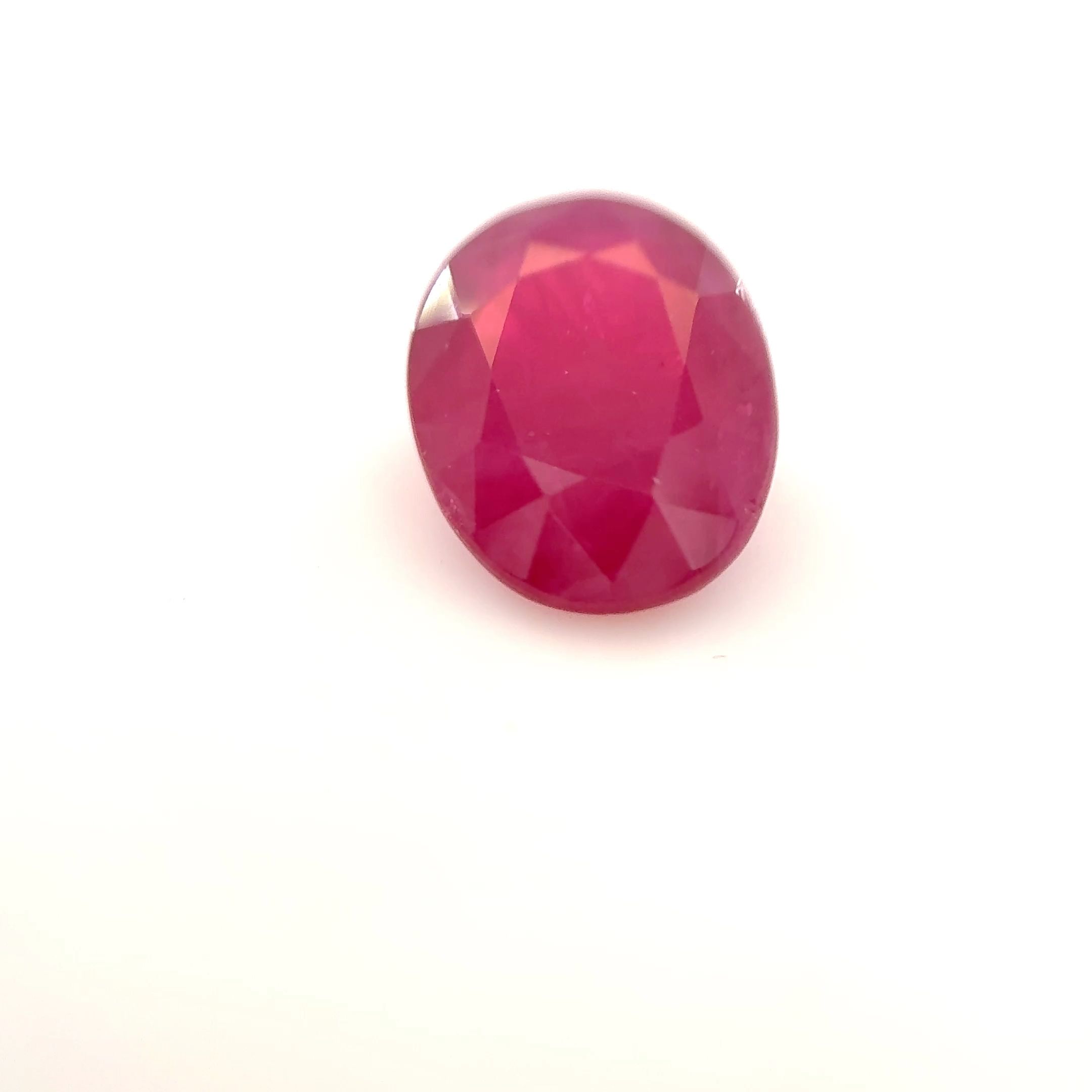Rubin 1,56 ct, czerwony, szlif owalny