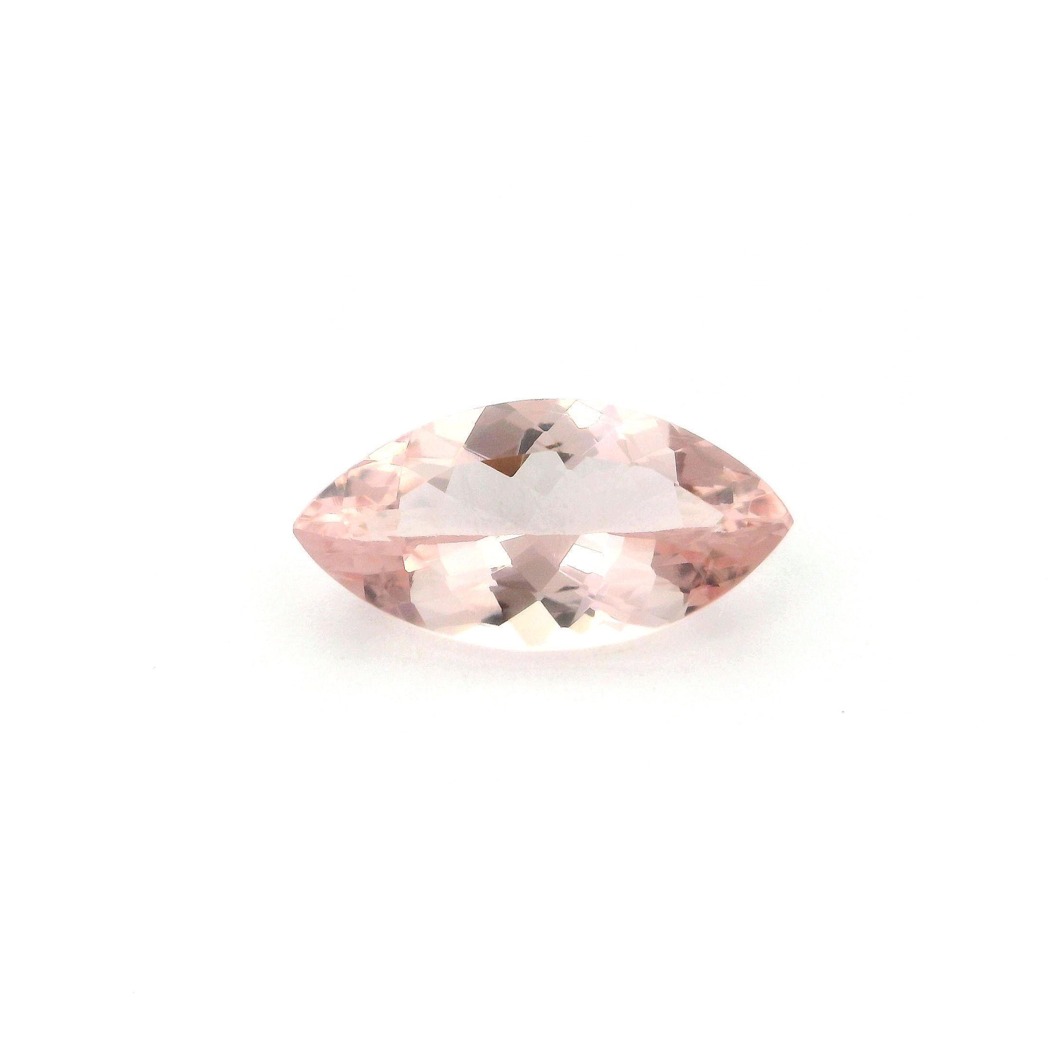 Morganit 2,14 ct, różowy, szlif markiza