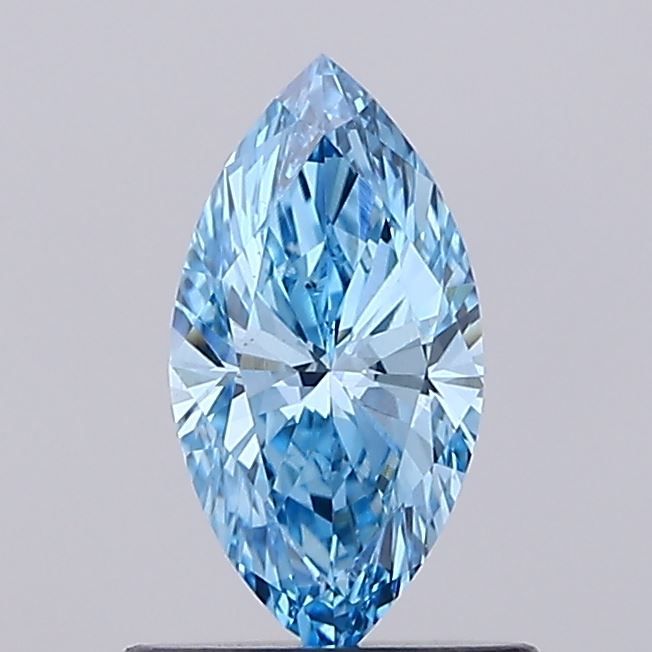 0.6 CT Fancy Vivid Blue MARQUISE