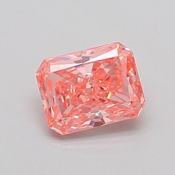 0.51 CT Fancy Intense Orangey Pink RADIANT
