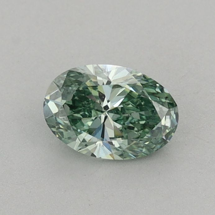 0.47 CT Fancy Vivid Green OVAL