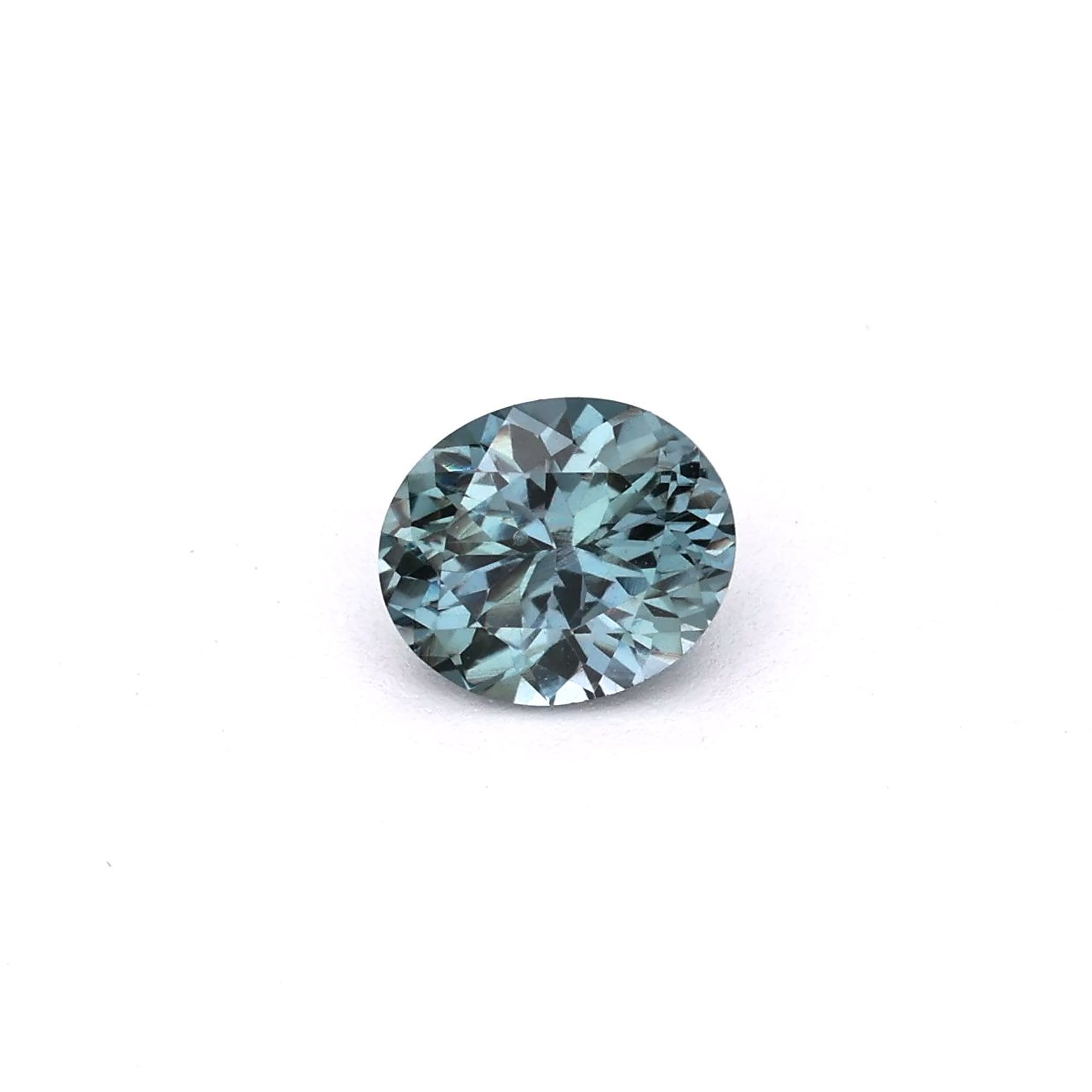 SAPPHIRE FACETED 0.85ct GREEN Blue Green EC UNITEDSTATES HEATED