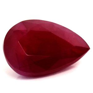 Rubin 1,81 ct, czerwony, szlif gruszka