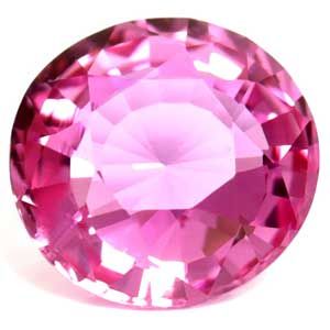 Szafir 1,45 ct, różowy, szlif okrągły