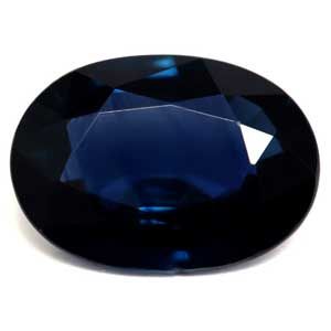 SAPPHIRE FACETED 0.92ct BLUE Deep Blue EC MADAGASCAR HEATED