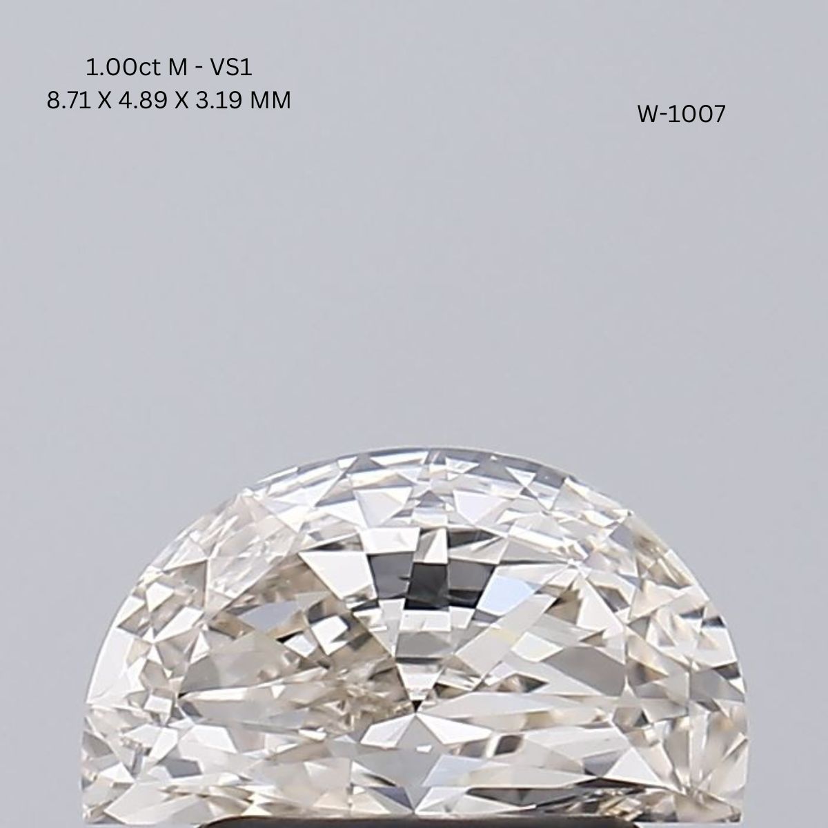 Prírodný diamant half moon,...