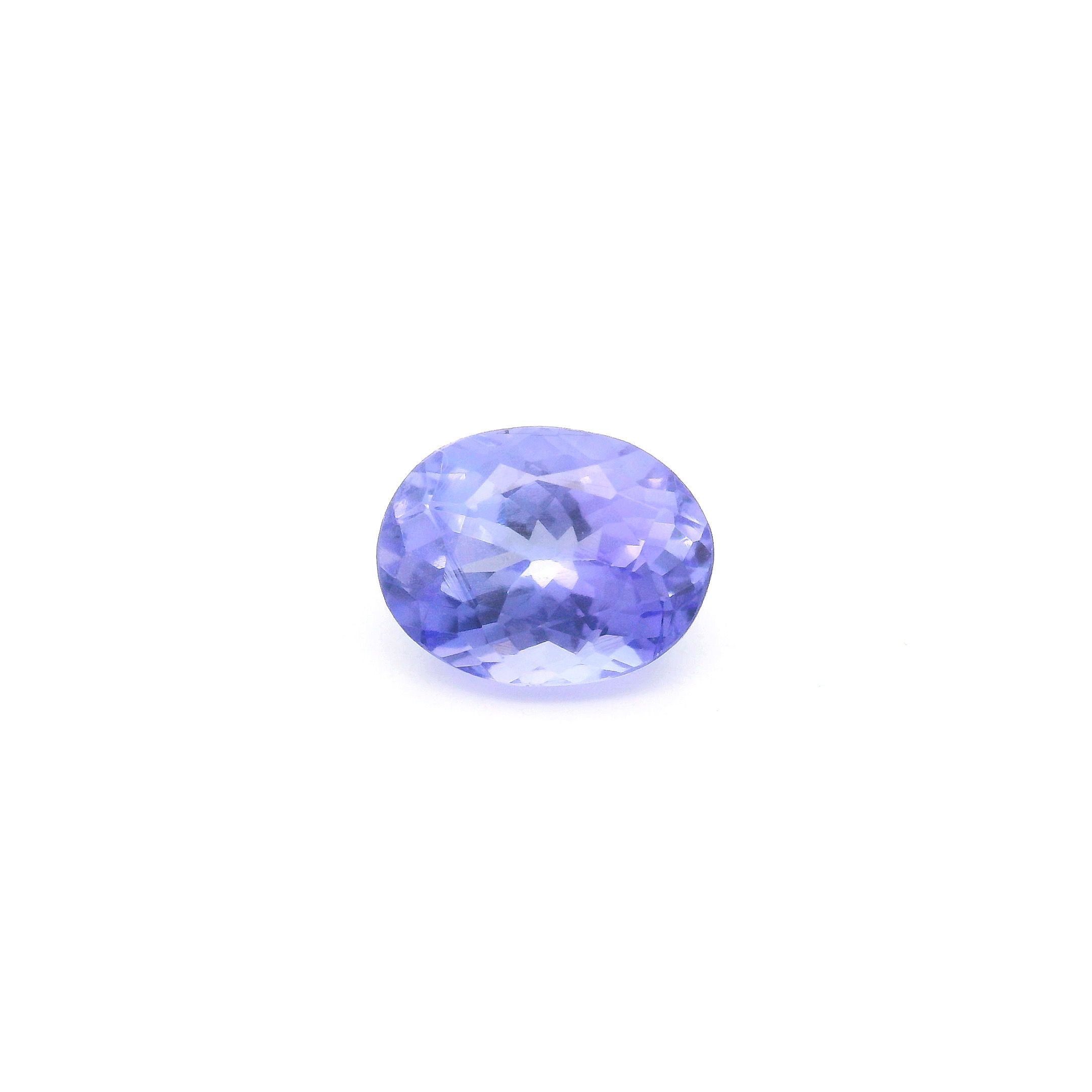 Tanzanit 1,91 ct, niebieski, szlif owalny