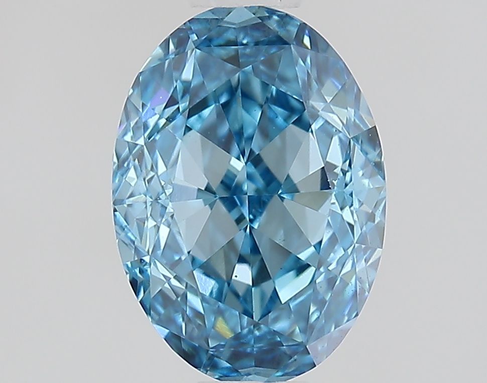 1.1 CT Fancy Vivid Blue OVAL