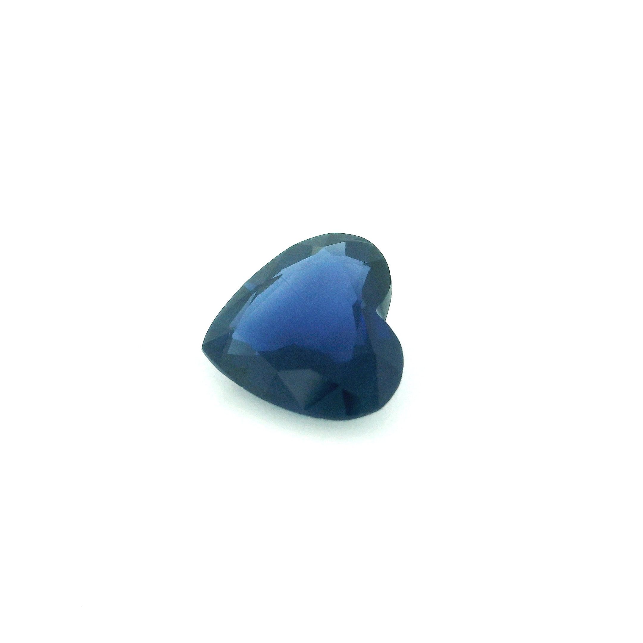 Szafir 1,92 ct, niebieski, szlif serce