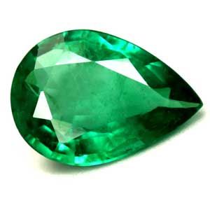 Szmaragd 1,46 ct, zielony, szlif gruszka