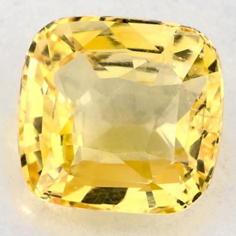 Szafir 2,05 ct, żółty, szlif cushion