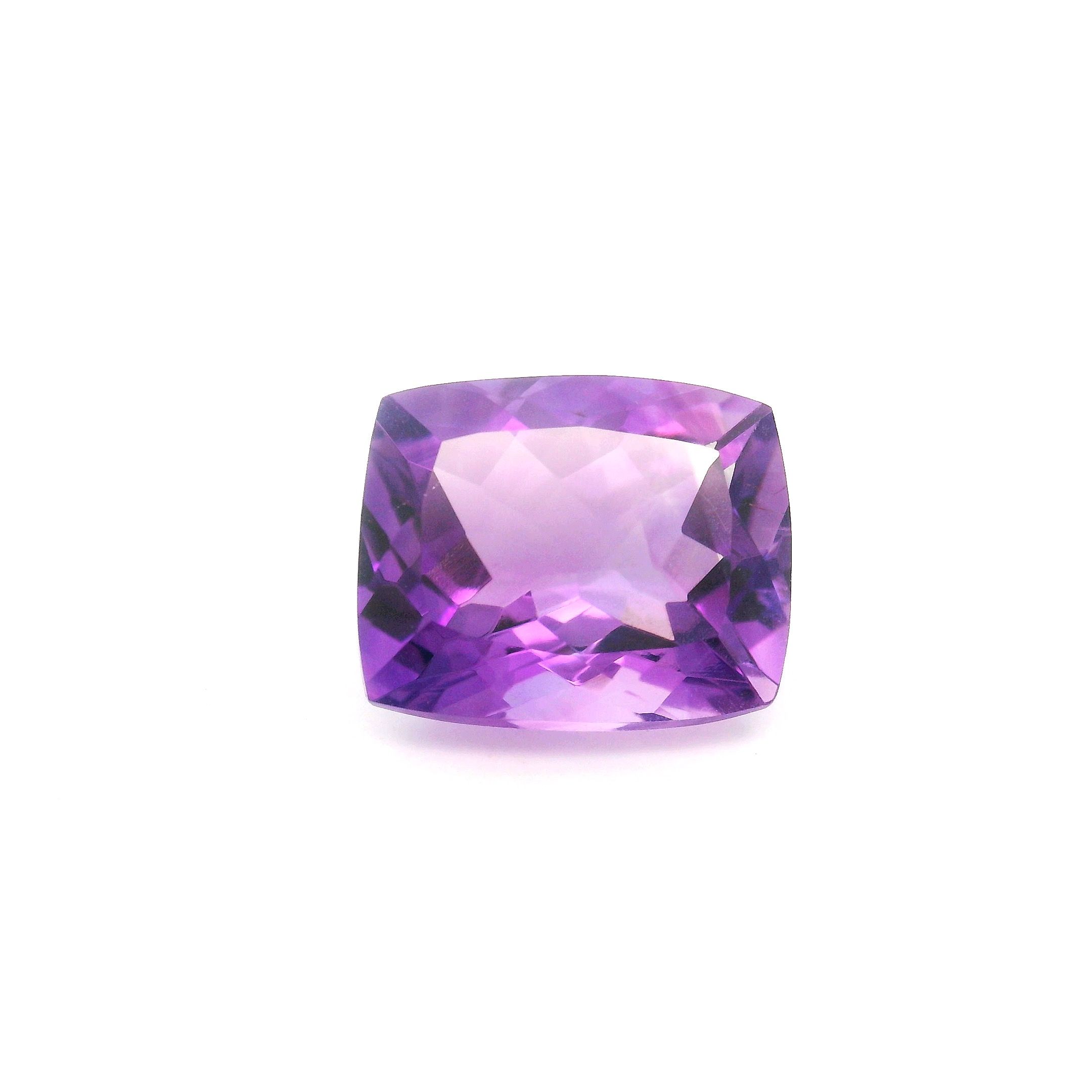 Ametyst 5,47 ct, purpurowy, szlif cushion