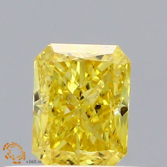 0.46 CT Fancy Vivid Green RADIANT