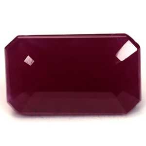 Rubin 5,22 ct, czerwony, szlif szmaragdowy