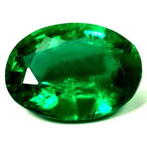 Szmaragd 1,27 ct, zielony, szlif owalny