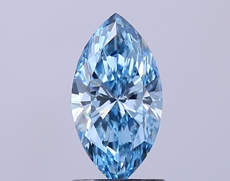 1.08 CT Fancy Vivid Blue MARQUISE