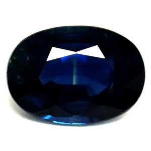 Szafir 1,22 ct, niebieski, szlif owalny