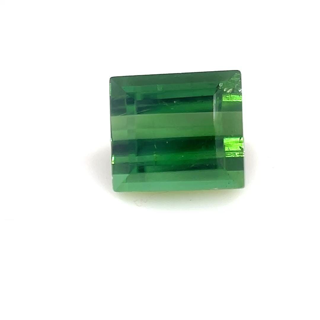 Turmalin 1,43 ct, zielony, szlif bagietka