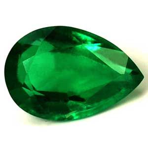 Szmaragd 1,17 ct, zielony, szlif gruszka