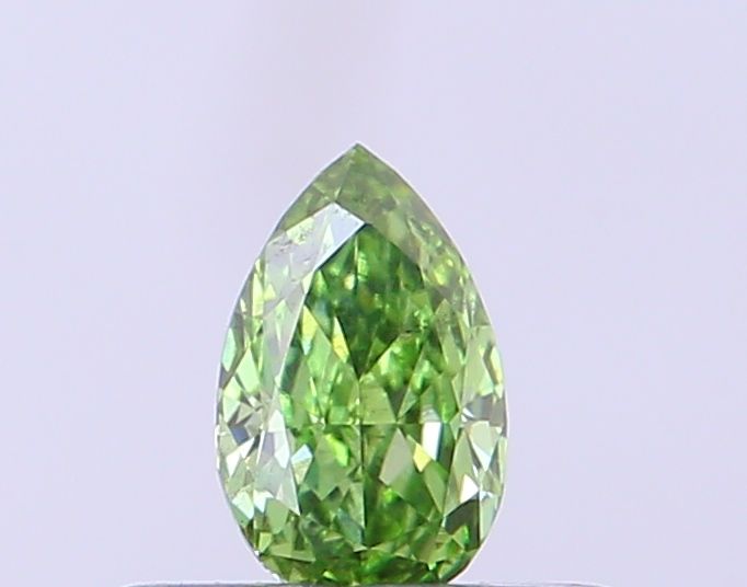 0.23 CT Fancy Vivid Green CUSHION MODIFIED