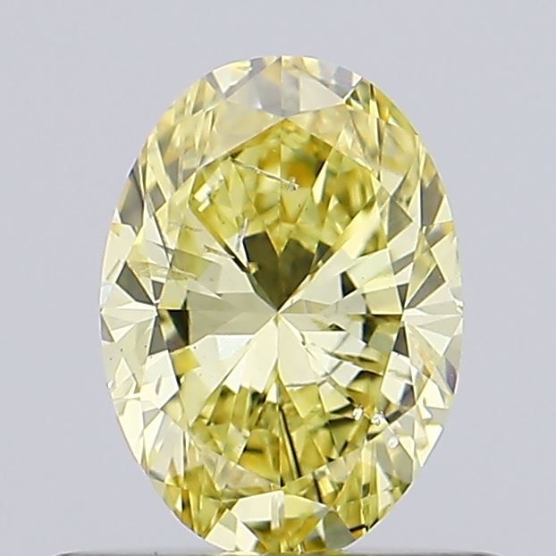 0.52 CT Fancy Vivid Yellow OVAL