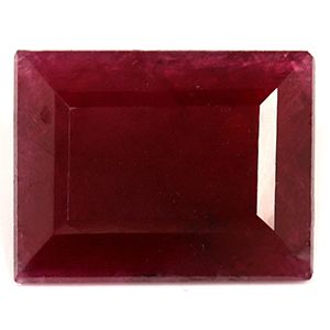 Rubin 4,36 ct, czerwony, szlif szmaragdowy