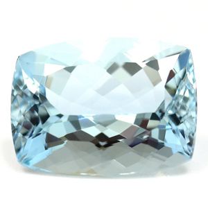 Akwamaryn 6,86 ct, niebieski, szlif cushion
