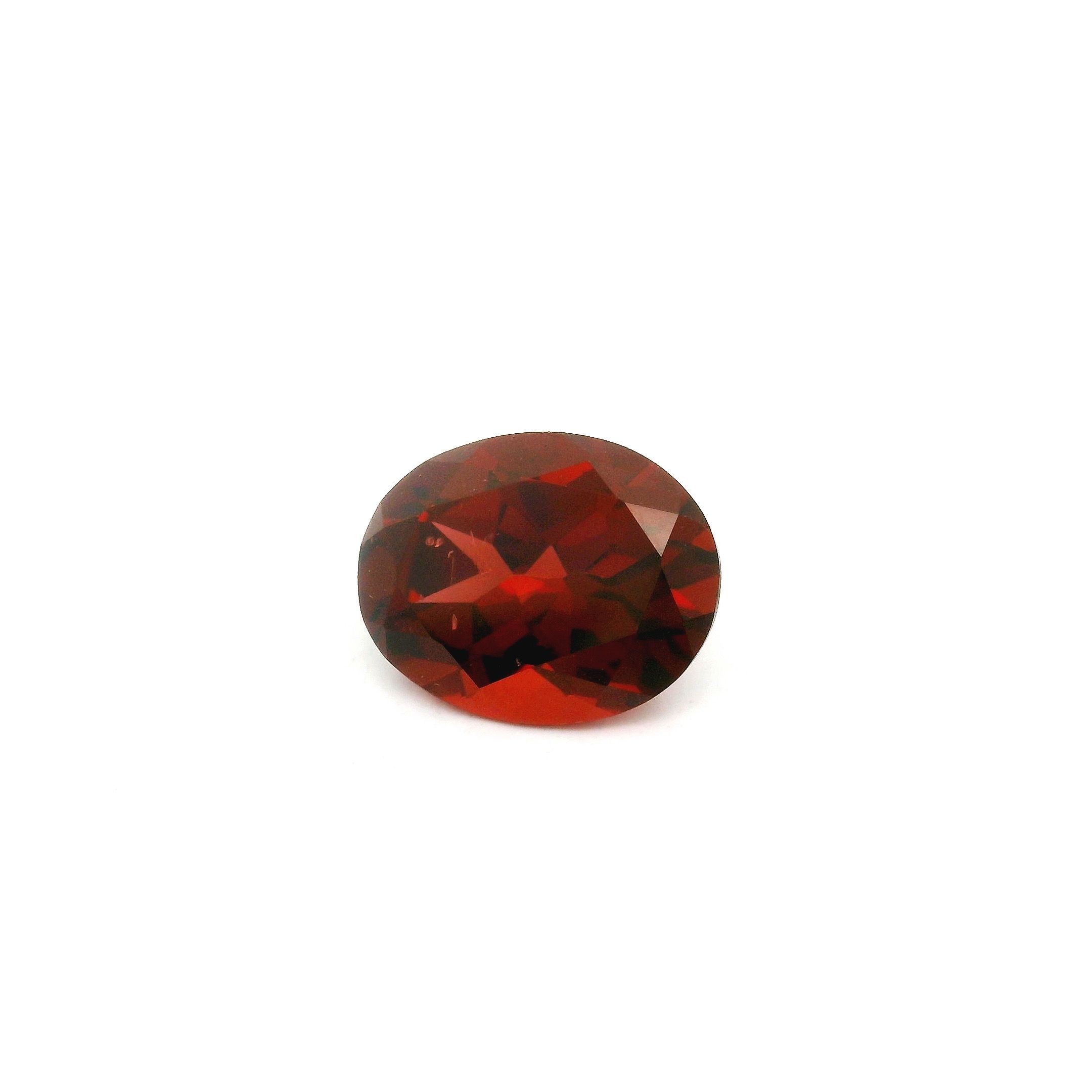 Granat 2,93 ct, czerwony, szlif owalny