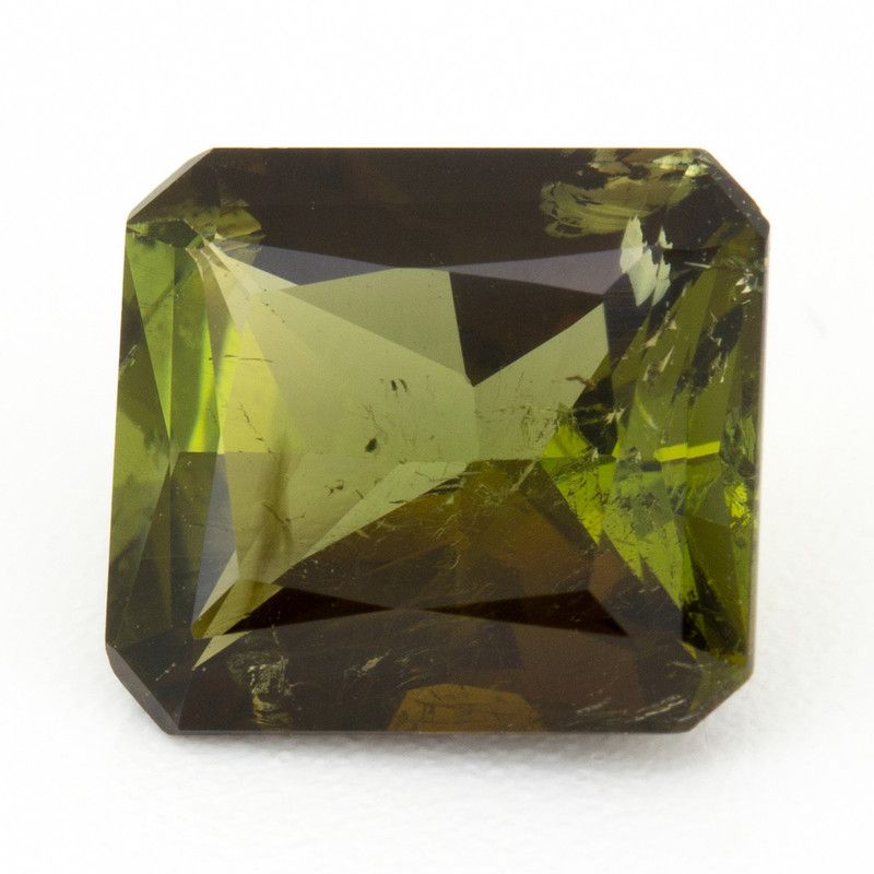 Turmalin 2,90 ct, zielony, szlif ośmiokątny