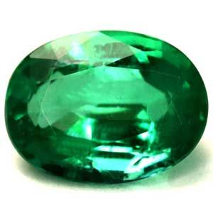 Szmaragd 1,59 ct, zielony, szlif owalny