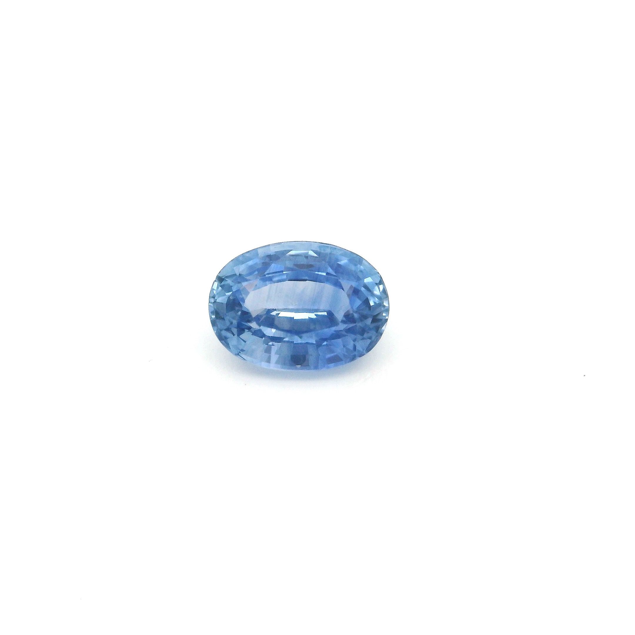 Szafir 1,33 ct, niebieski, szlif owalny