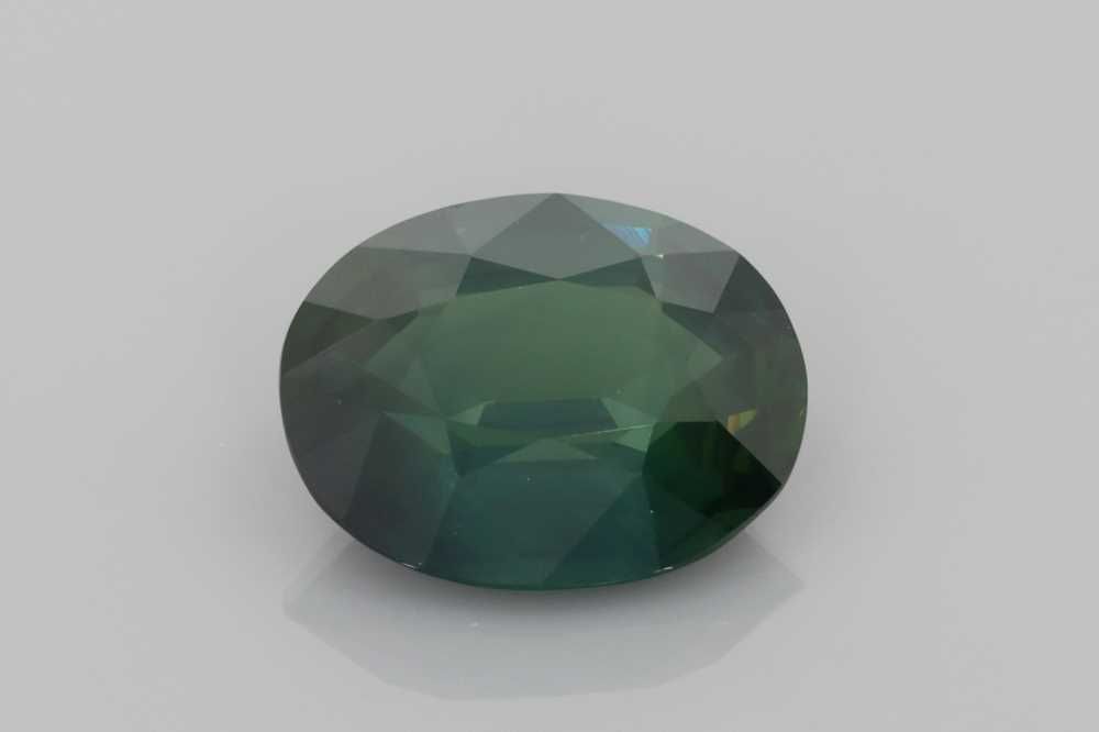 Szafir 4,41 ct, morski, szlif owalny