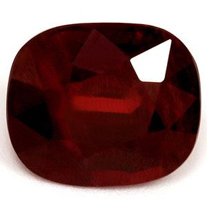 Rubin 3,02 ct, czerwony, szlif cushion