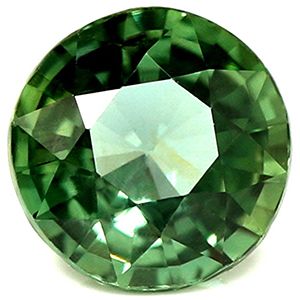 Szafir 1,11 ct, morski, szlif okrągły