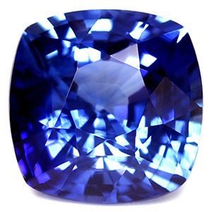 Szafir 2,32 ct, niebieski, szlif cushion