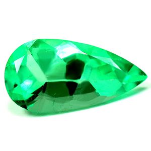 Szmaragd 4,56 ct, zielony, szlif gruszka