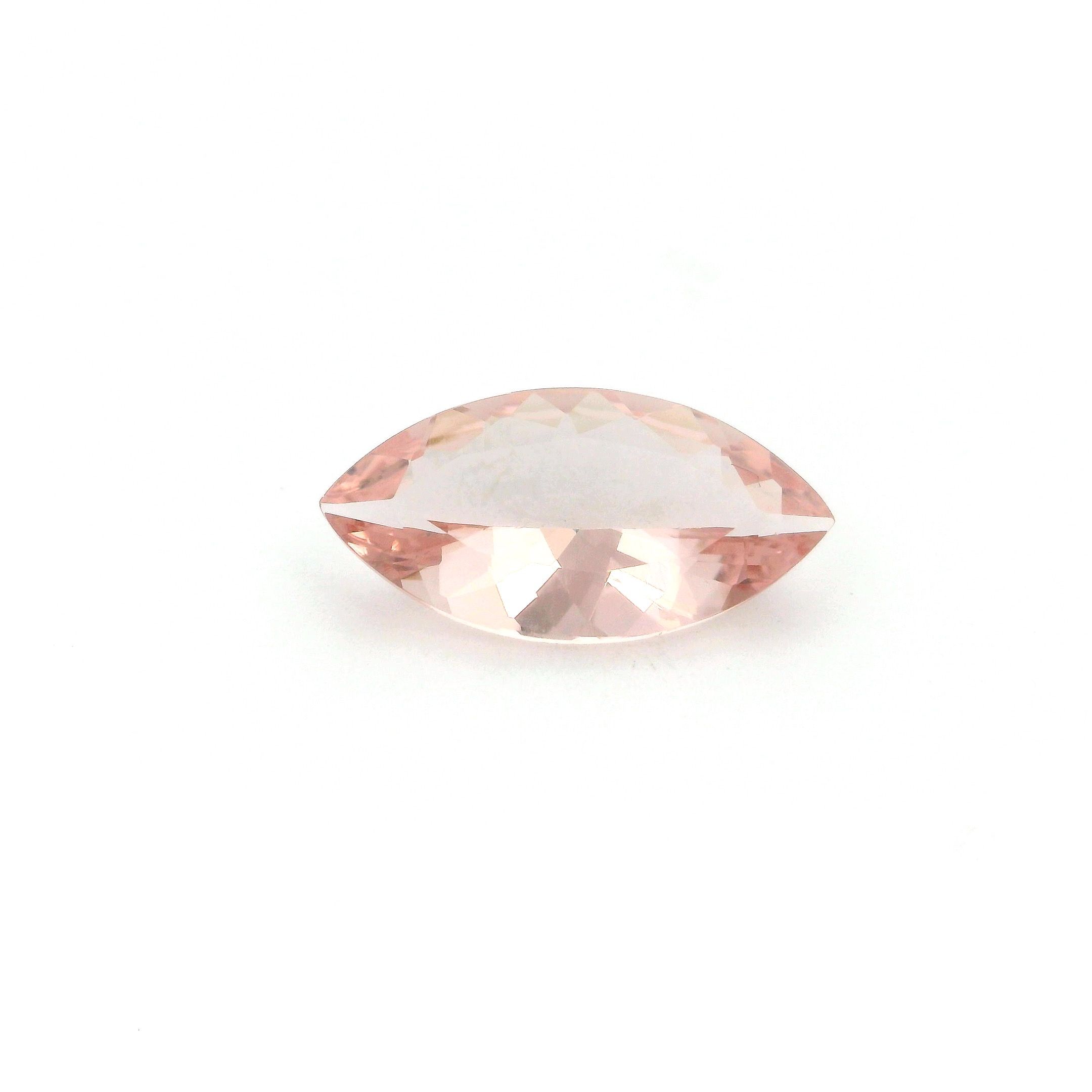 Morganit 2,07 ct, różowy, szlif markiza