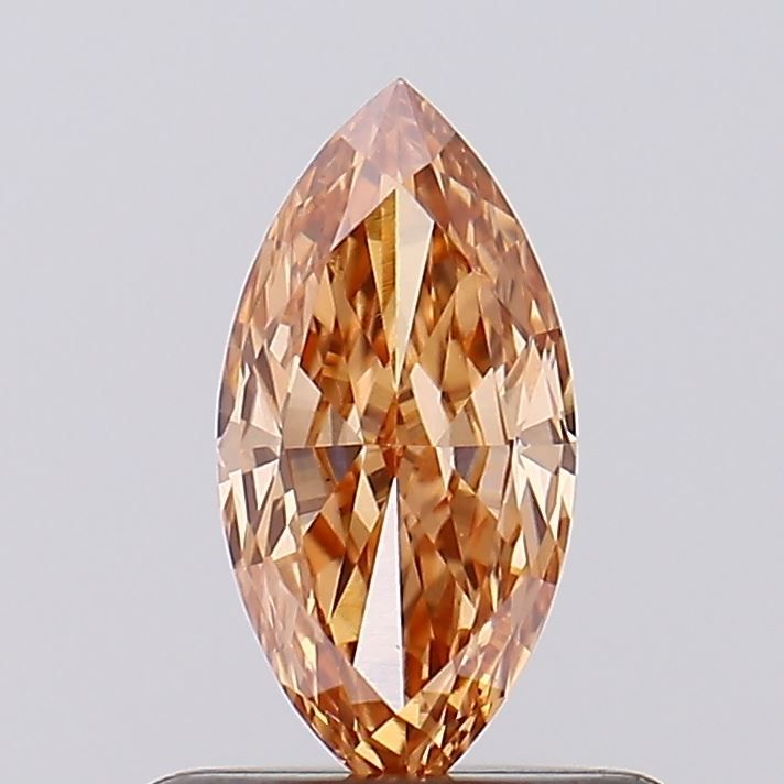 0.44 CT Fancy Vivid Orange MARQUISE