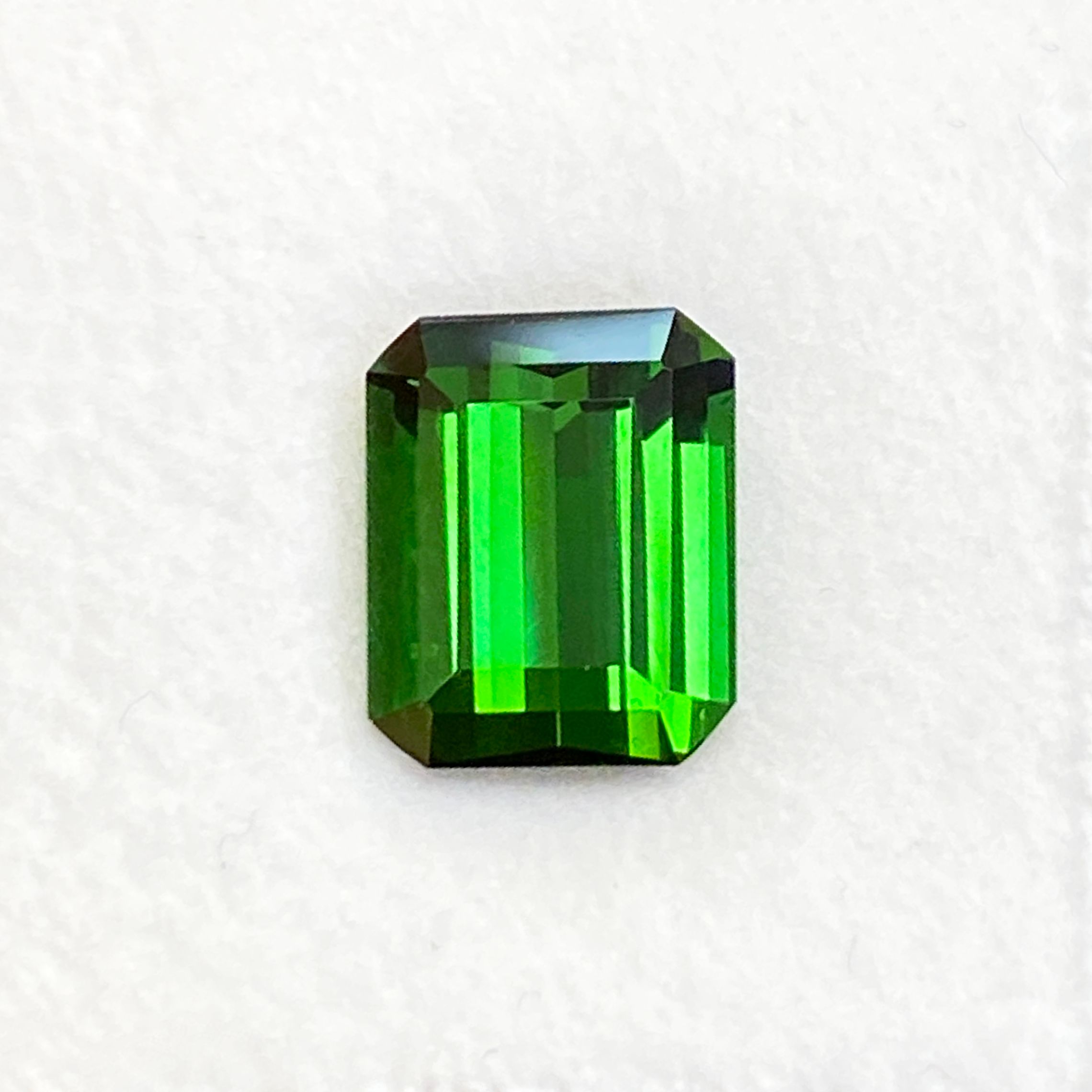 TOURMALINE FACETED 3.93ct GREEN GREEN EC BRAZIL HEATED